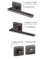 Итальянские ручки для межкомнатных дверей и окон Satin Black Reguitti
